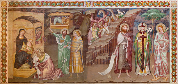 istock Treviso - Adoration of Magi fresco (1370) 499695579