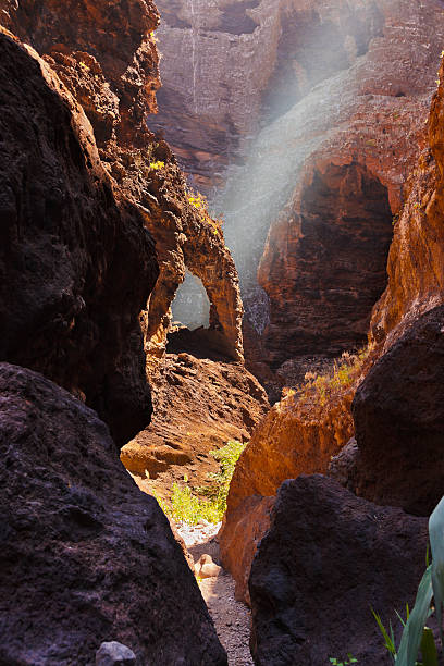 istock Famous canyon Masca at Tenerife - Canary 499696434
