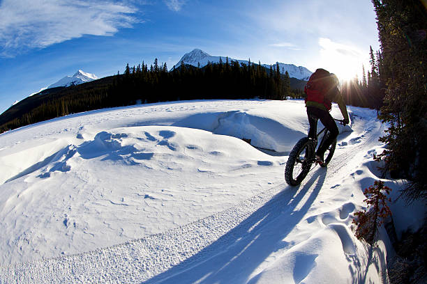 istock Winter Fat Bike Rider 499696490