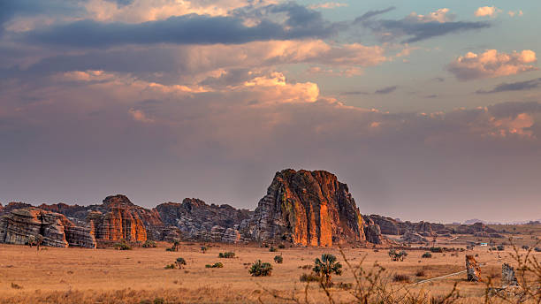 istock Red rock sunset landscape in Madagascar 499696532