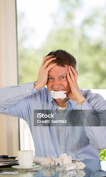 Mature Man Expressing Rage At Work Stock Photo - Download Image Now - Adult, Adults Only, Anger