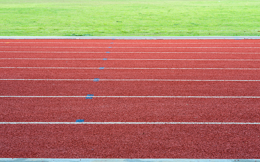 Athletics Track Lane with grass
