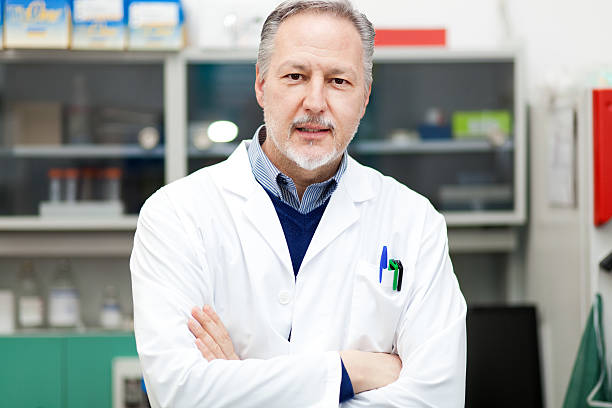 istock Male researcher in a laboratory 499698659