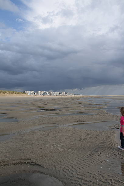 Beach of Le Touquet in Pas-de-calais,Nord-pas-de-calais region of France