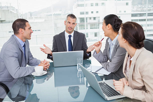 istock Business people working together with their laptop 499699147