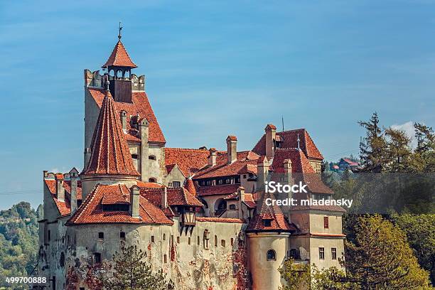 Bran Castle Romania Stock Photo - Download Image Now - 2015, Ancient, Antique