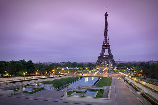 istock Eiffel Tower in sunrise at Seine, Paris 499716169