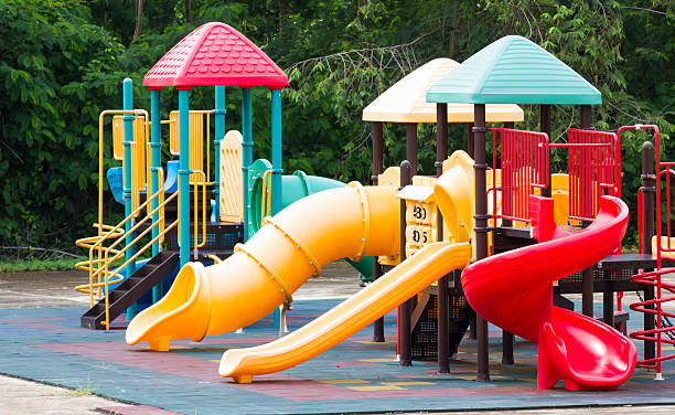 istock Colourful playground equipment 499718467