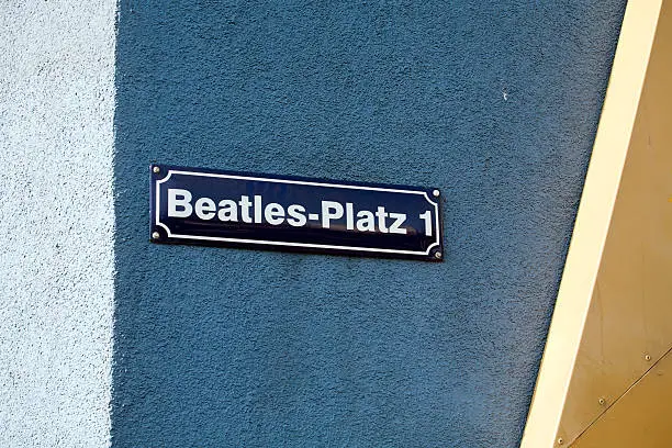 Photo of Beatles square on Reeperbahn street, Hamburg, Germany