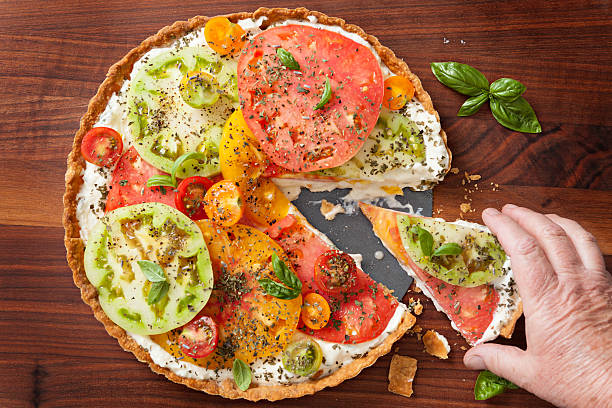 Reaching For A Slice Of Heirloom Tomato Tart