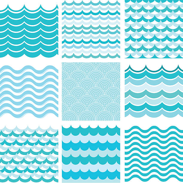 コレクションのマリーヌウェイブズます。海の波や海のアートのデザインです。 - sea beach storm wave点のイラスト素材／��クリップアート素材／マンガ素材／アイコン素材