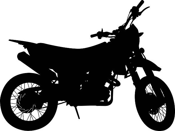 스턴트 자전거 - motocross motorcycle stunt bike silhouette stock illustrations