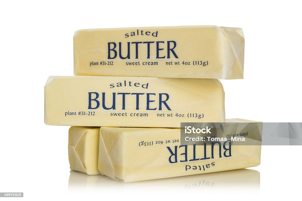 Butter Sticks Stock Photo - Download Image Now - Butter, Stick