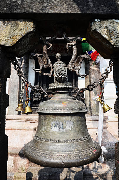 istock Bell in Swayambhunath Temple or Monkey Temple 499722357