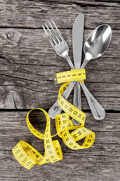 istock Fork, spoon, knife and measuring tape 499722417