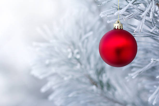 istock Christmas decorations on the pine branch 499726084