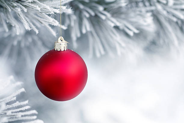 istock Christmas decorations on the pine branch 499726194