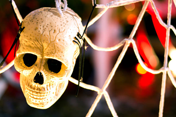 Skull horror object for decorating Halloween Day.
