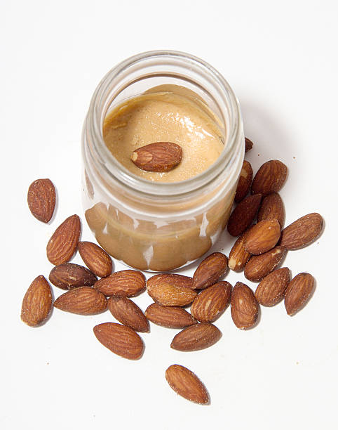 istock almond butter in glass bottle 499731118