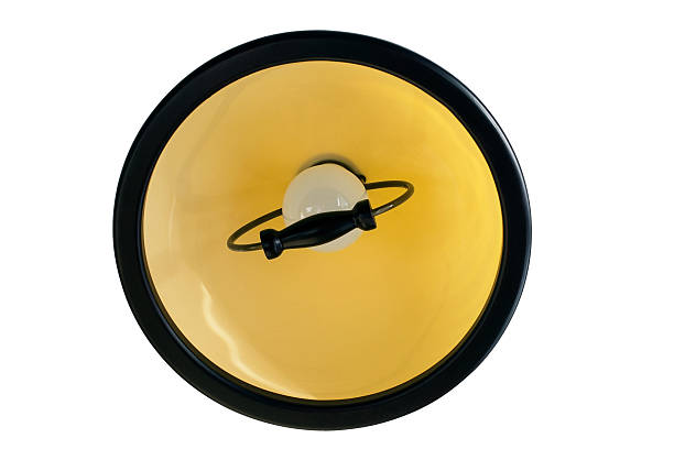 istock yellow  hanging chandelier with a handle 499732364