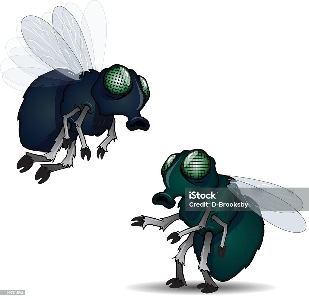 Fly Stock Illustration - Download Image Now - Housefly, Cartoon, Fly -  Insect - iStock