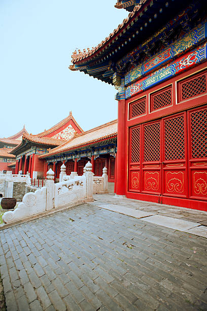 istock Chinese Palace Museum gate nails 499734811