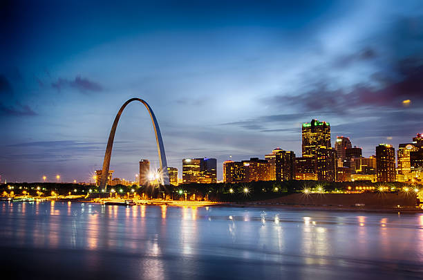 City of St. Louis skyline. stock photo