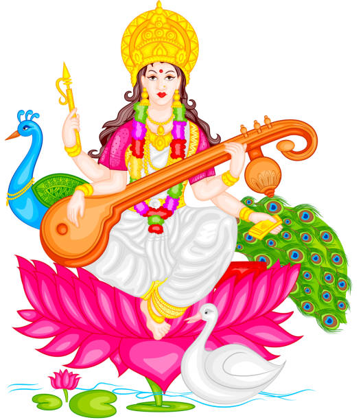 Goddess Saraswati Stock Illustration - Download Image Now - Saraswati, Goddess, Adult - iStock Goddess Saraswati Stock Illustration - Download Image Now - Saraswati, Goddess, Adult - iStock