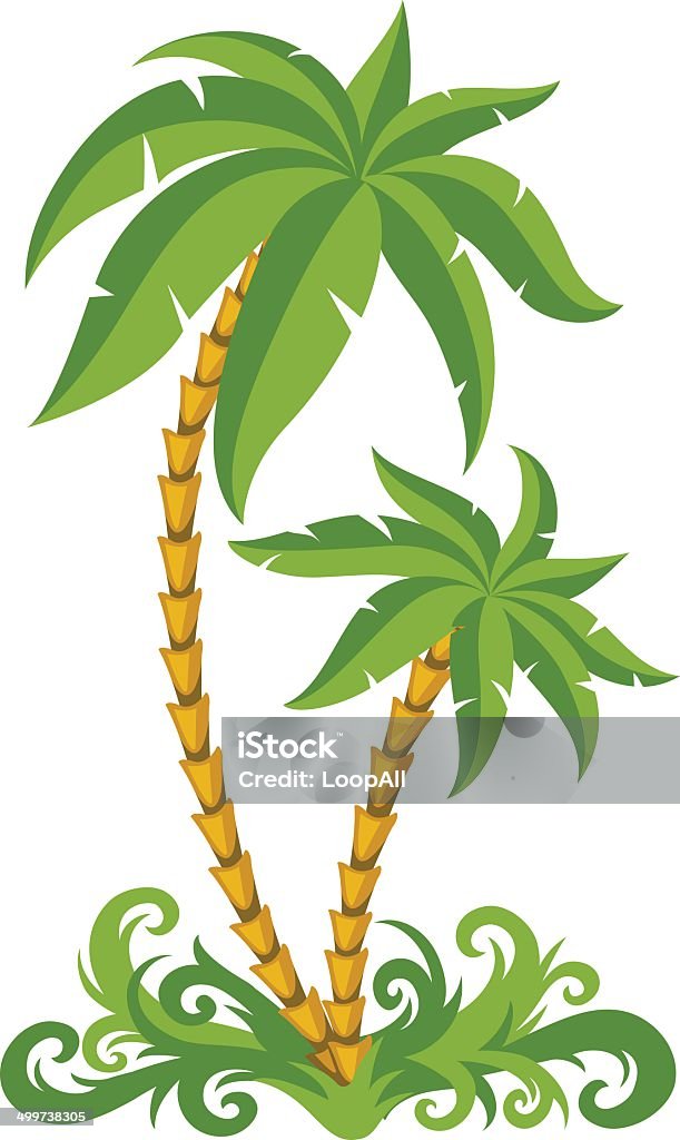 Tropical palms - Lizenzfrei Baum Vektorgrafik