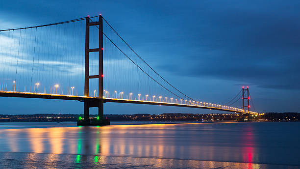 humber ponte de obturador lenta - humber river fotos - fotografias e filmes do acervo