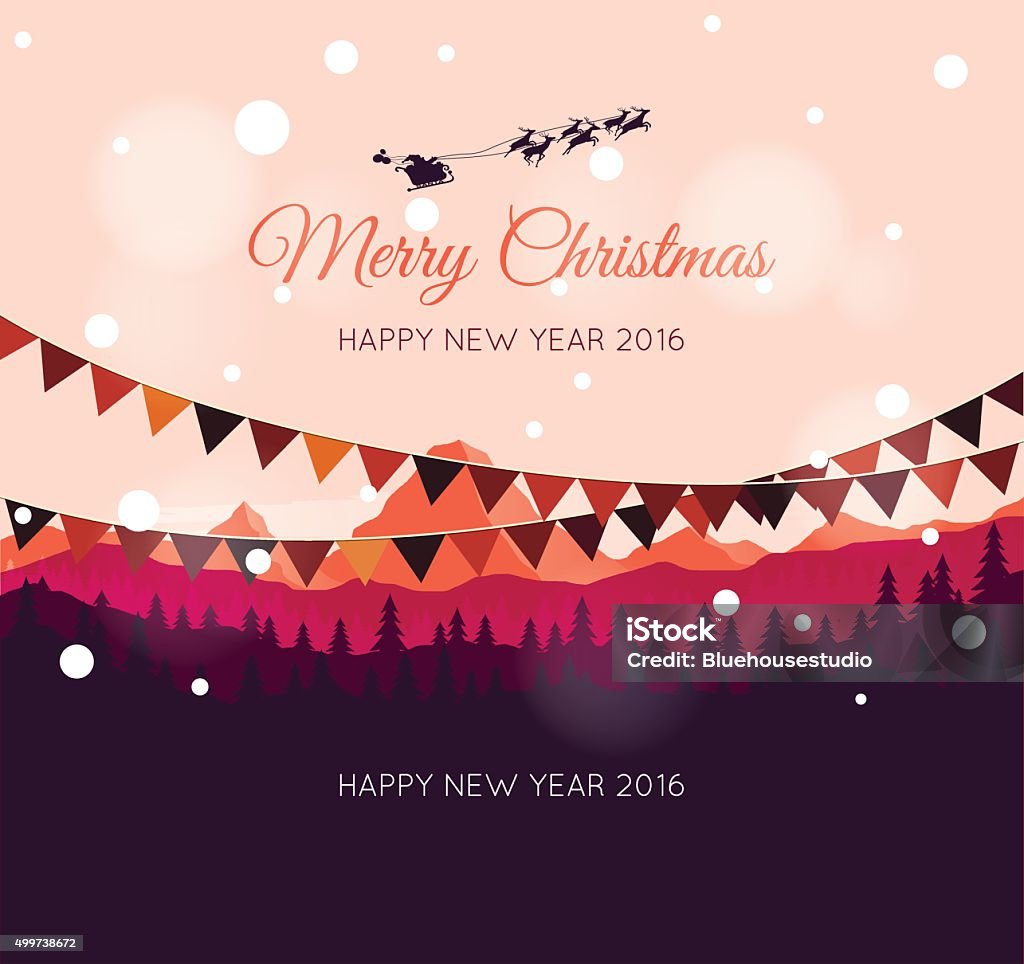 Happy new year 2016 - Royalty-free Kerstmis vectorkunst