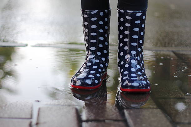 istock Little girl in a puddle 499738991