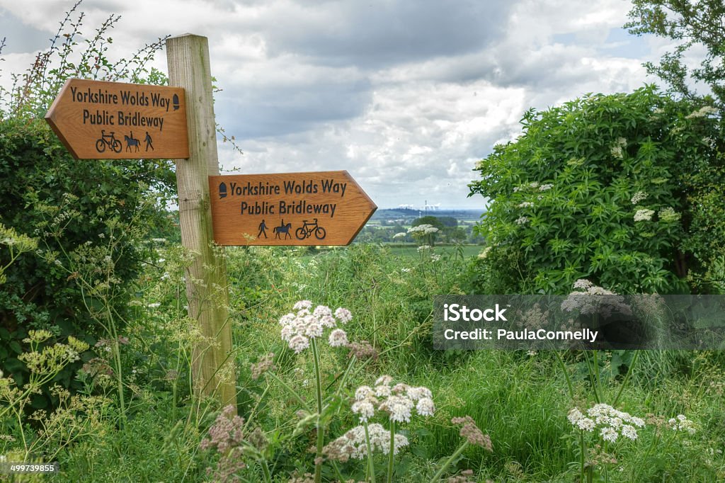 Yorkshire Wolds modo cartello - Foto stock royalty-free di Yorkshire