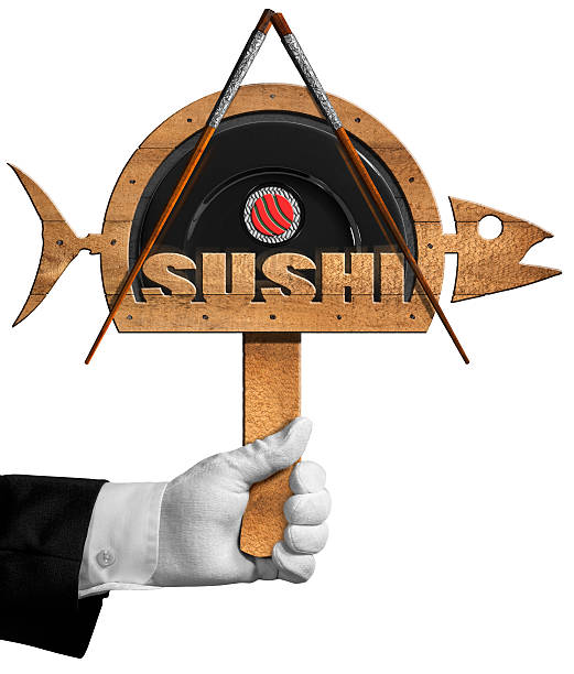 Sushi Symbol with Hand of Chef