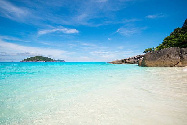 istock beautiful tropical similan island with blue sky 499739936