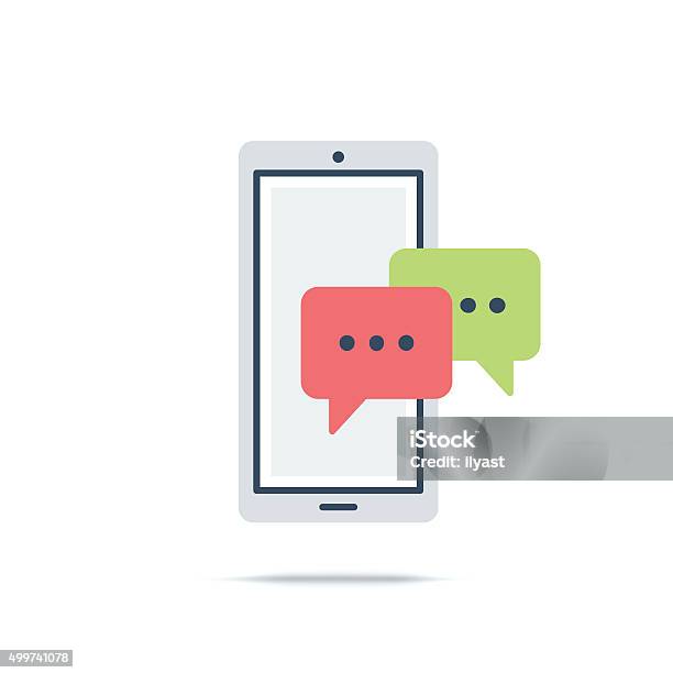 Vector Icon Of Social Media Stock Illustration - Download Image Now - Online Messaging, Live Event, Discussion