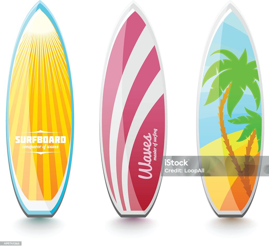 Surfboards для серфинга - Векторная графика Доска для сёрфинга роялти-фри
