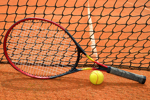 istock Tennis ball and racket 499741969