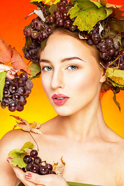 istock Woman with grapes 499742150