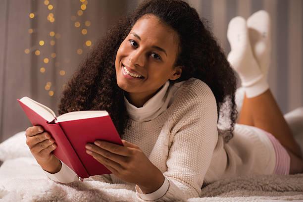 istock Lady relaxing during christmas holiday 499745876