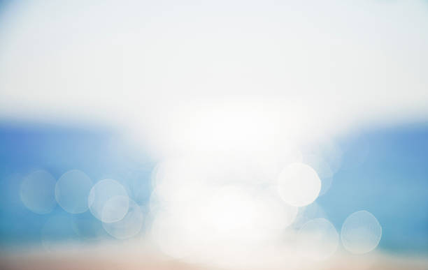 istock Sea background  with light leaks and bokeh lights 499747248