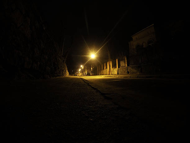 istock Night street in Lviv 499749412