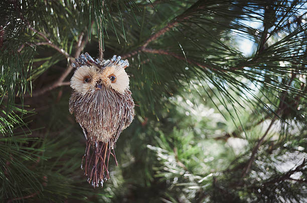 istock Owl christmas toy 499749926