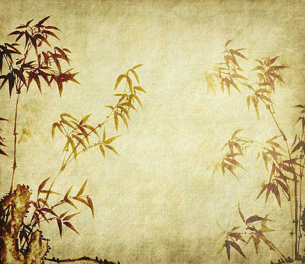 istock bamboo on old grunge paper texture background 499751564