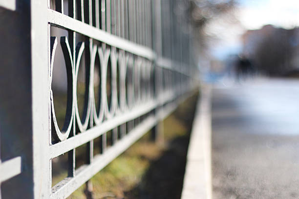 istock Street wrought fence 499752592