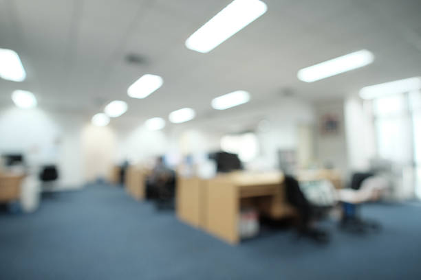 Blur background of modern office, business concept stock photo