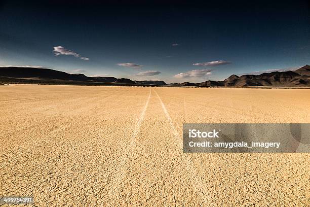 Road Trip Nature Landscape Tire Track Stock Photo - Download Image Now - Abstract, Arid Climate, Badlands