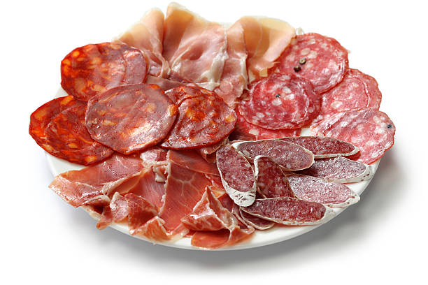 fuet galidad, jamon serrano, chorizo, salchichon and jamon iberico