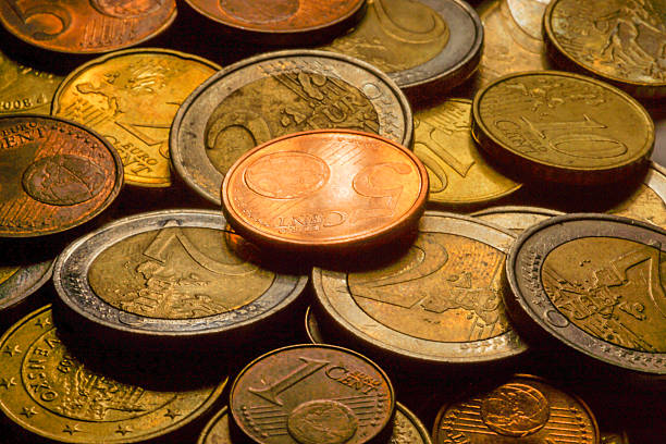 istock Euro coins money. Macro background. 499758243