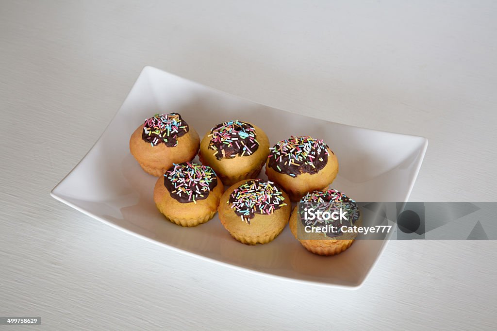 Delicious cupcakes Delicious cupcakes on a plate American Culture Stock Photo